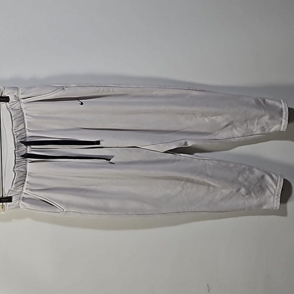 Nike Women’s Sweat Pants Bottom Zip White and Black Size Medium Drawstring - Picture 7 of 11